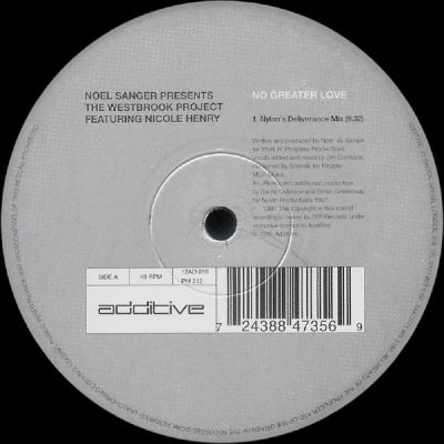 NOEL SANGER PRESENTS THE WESTBROOK PROJECT FEATURING NICOLE HENRY - No Greater Love