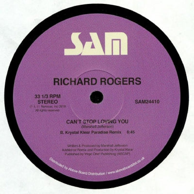 RICHARD ROGERS - Can't Stop Loving You