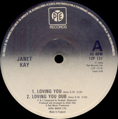 JANET KAY - Loving You