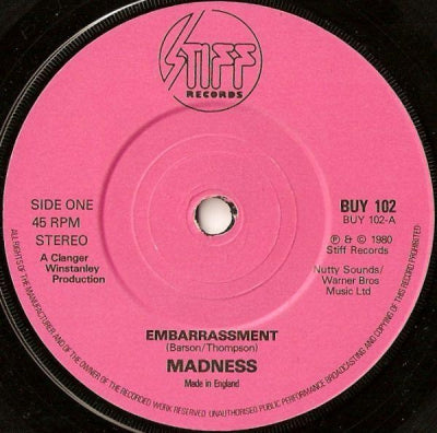 MADNESS - Embarrassment / Crying Shame