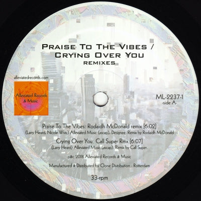 MR FINGERS - Praise To The Vibe / Crying Over You Remi