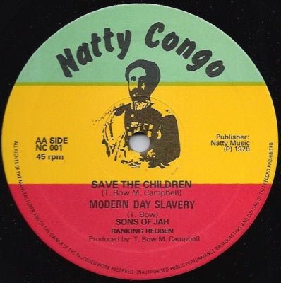 SONS OF JAH / RANKING REUBEN - Save The Children / Psalm 72