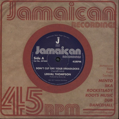 LINVAL THOMPSON - Don't Cut Off Your Dreadlocks / Version