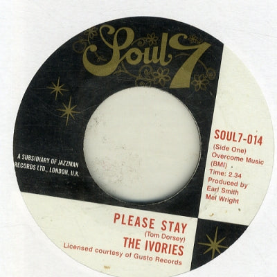 THE IVORIES - Please Stay / I'm In A Groove