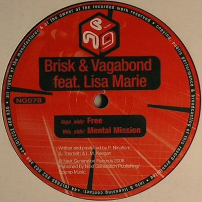 BRISK & VAGABOND FEAT. LISA MARIE - Free / Mental Mission