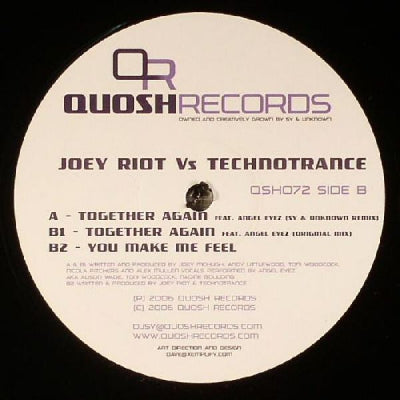 JOEY RIOT VS TECHNOTRANCE - Together Again / You Make Me Feel