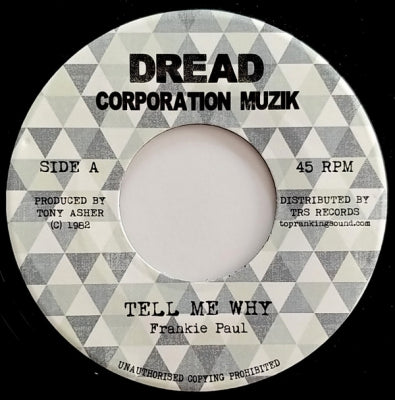 FRANKIE PAUL - Tell Me Why