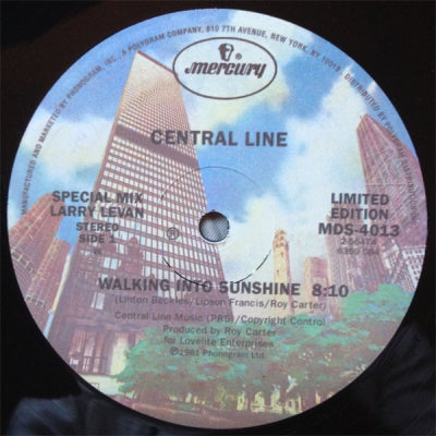 CENTRAL LINE - Walking Into Sunshine