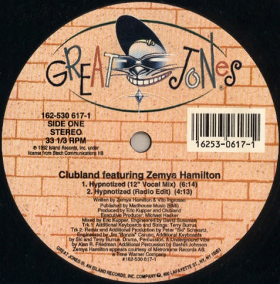 CLUBLAND FEAT ZEMYA HAMILTON - Hypnotized