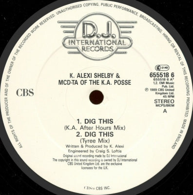 K.A. POSSE - Dig This