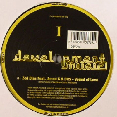 ZED BIAS FEAT. JENNA G & DRS - Sound Of Love / Let Me Change Your Mind