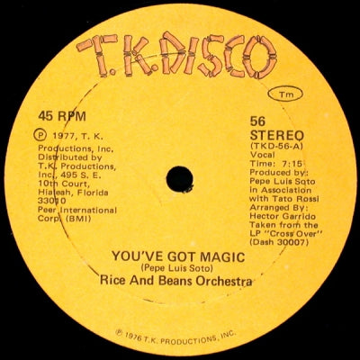 RICE AND BEANS ORCHESTRA - You've Got Magic / Coconut Groove