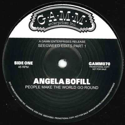 ANGELA BOFILL / BEN SIDRAN / SLY STONE - Seegweed Edits Part1 People Make The World Go Round / About Love / Family Affair