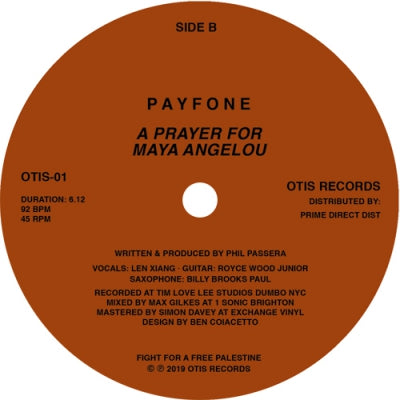 PAYFONE - I Was In New York / A Prayer For Maya Angelou