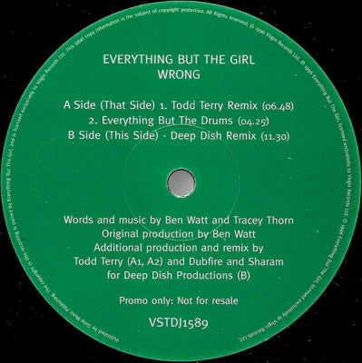 EVERYTHING BUT THE GIRL - Wrong