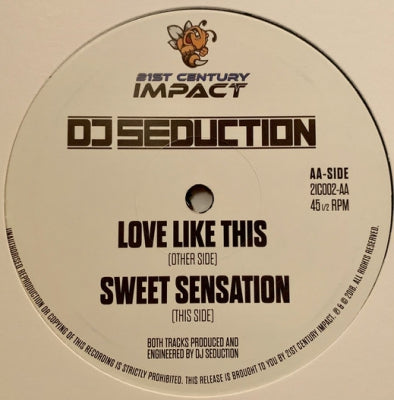 DJ SEDUCTION - Love Like This / Sweet Sensation