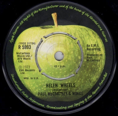 PAUL MCCARTNEY & WINGS - Helen Wheels