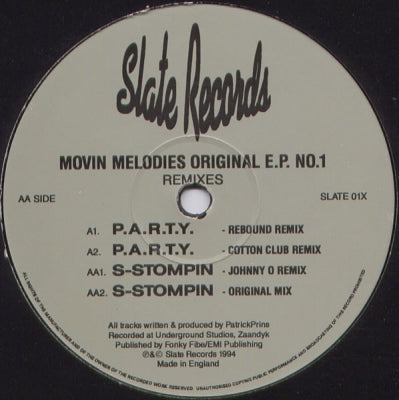 MOVIN' MELODIES - Original E.P. No.1 (Remixes)