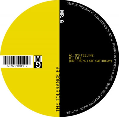 MR. G - The Tolerance EP