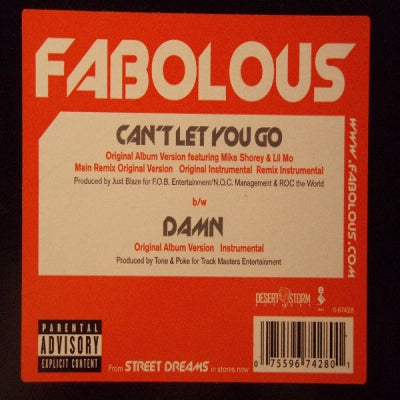 FABOLOUS - Can't Let You Go / Damn