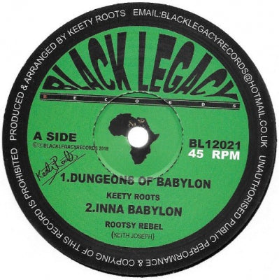 KEETY ROOTS / ROOTSY REBEL - Dungeons Of Babylon / ﻿Inna Babylon