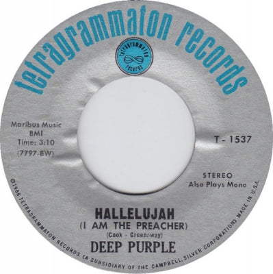 DEEP PURPLE - Hallelujah (I Am The Preacher)