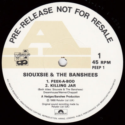 SIOUXSIE AND THE BANSHEES - Peepshow