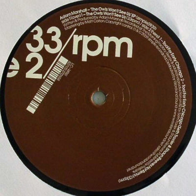 ADAM MARSHALL - The Owls Won't See Us EP