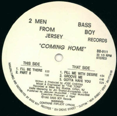 2 MEN FROM JERSEY - Coming Home