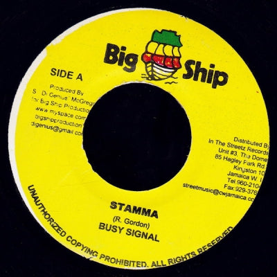 BUSY SIGNAL / LADEN - Stamma / Never Dash Weh