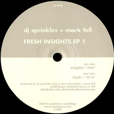 DJ SPRINKLES + MARK FELL - Fresh Insights EP 1