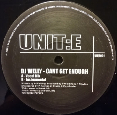 DJ WELLY - Cant Get Enough