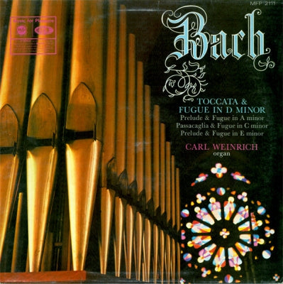 CARL WEINRICH - Bach: Organ Recital