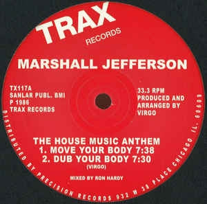 MARSHALL JEFFERSON - The House Music Anthem