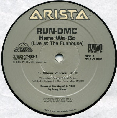 RUN D.M.C - Here We Go (LIve At The Funhouse)