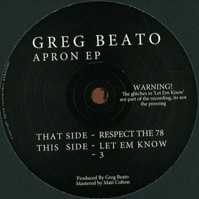 GREG BEATO - Apron