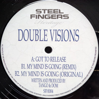 DOUBLE VISIONS (TANGO & DOM) - Got To Release / My Mind Is Going (Original / Remix)