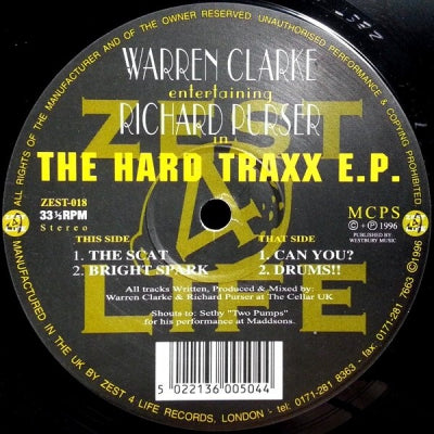 WARREN CLARKE ENTERTAINING RICHARD PURSER - The Hard Traxx E.P.
