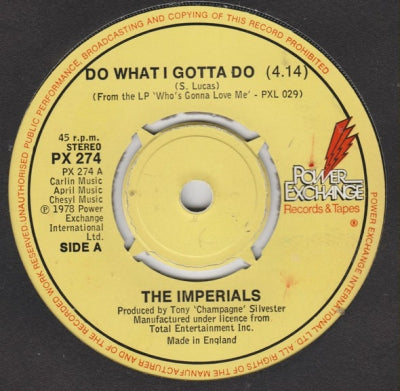 THE IMPERIALS - Do What I Gotta Do