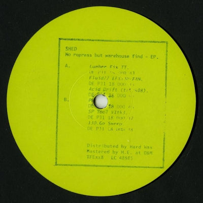 SHED - No Repress But Warehouse Find EP