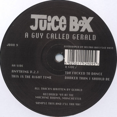 A GUY CALLED GERALD - Too Fucked To Dance / Anything V.2.1