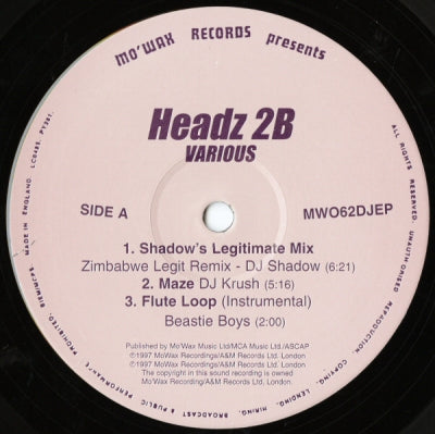 VARIOUS ARTISTS - Headz 2B EP.