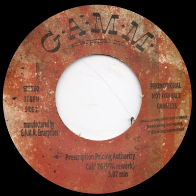 PRESCRIPTION PRICING AUTHORITY - Pick 'Em Up / Cali' 76