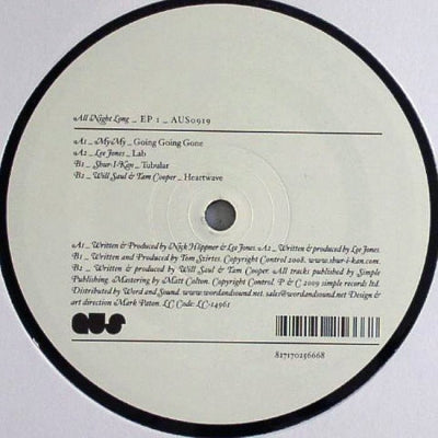MY MY / LEE JONES / SHUR-I-KAN / WILL SAUL & TAM COOPER - All Night Long EP 1