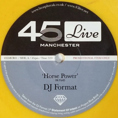 DJ FORMAT / BOCA 45 - Horse Power / 45 Live