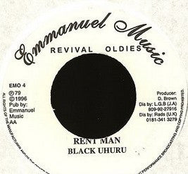 BLACK UHURU - Rent Man / Version