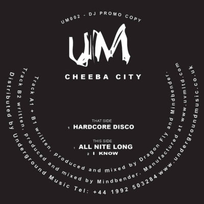 CHEEBA CITY - Hardcore Disco / All Nite Long / I Know