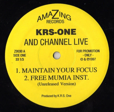 KRS-ONE AND CHANNEL LIVE - Maintain Your Focus