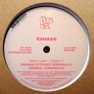 RAHAAN PRESENTS SAUCY LADY - Touch It