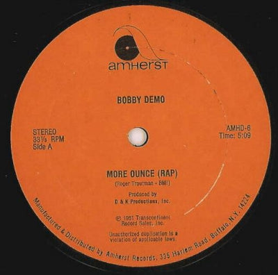 BOBBY DEMO - More Ounce (Rap)